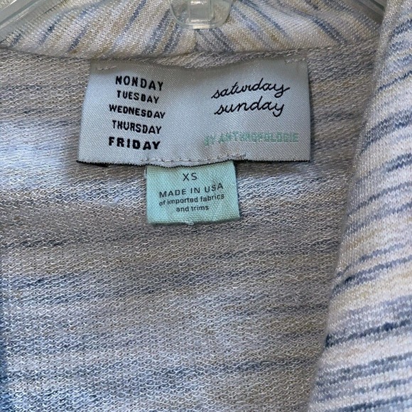 Anthropologie Saturday Sunday XS Elsa Marled Stripe Sweater - Picture 5 of 5